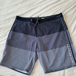 Quiksilver Highline Black and Gray Board Shorts